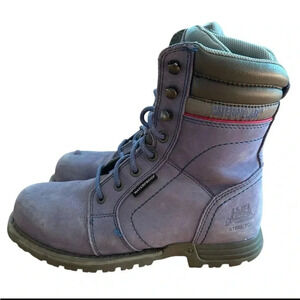 Caterpillar Womens Echo Steel Toe Waterproof Frost Grey Work Boots  l SIZE 7.5